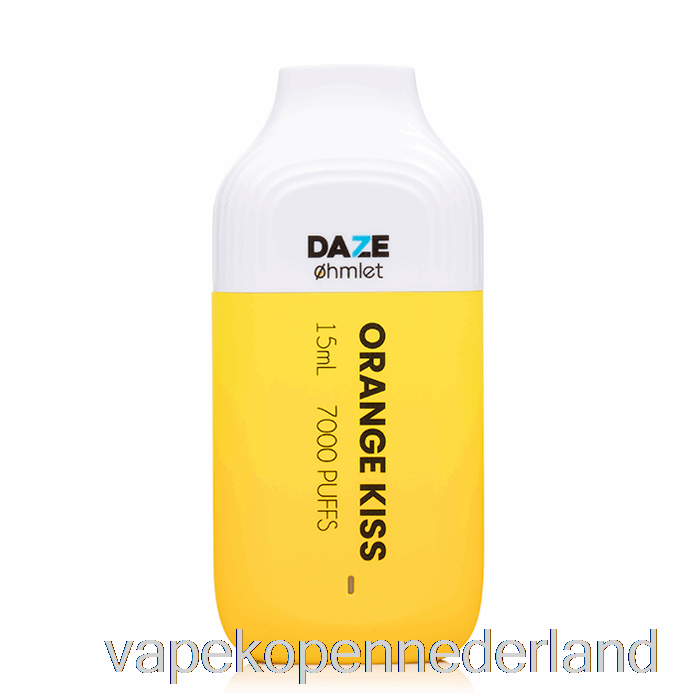 Vape Nederland 7 Daze Ohmlet 7000 0% Nul Nicotine Wegwerp Oranje Kus